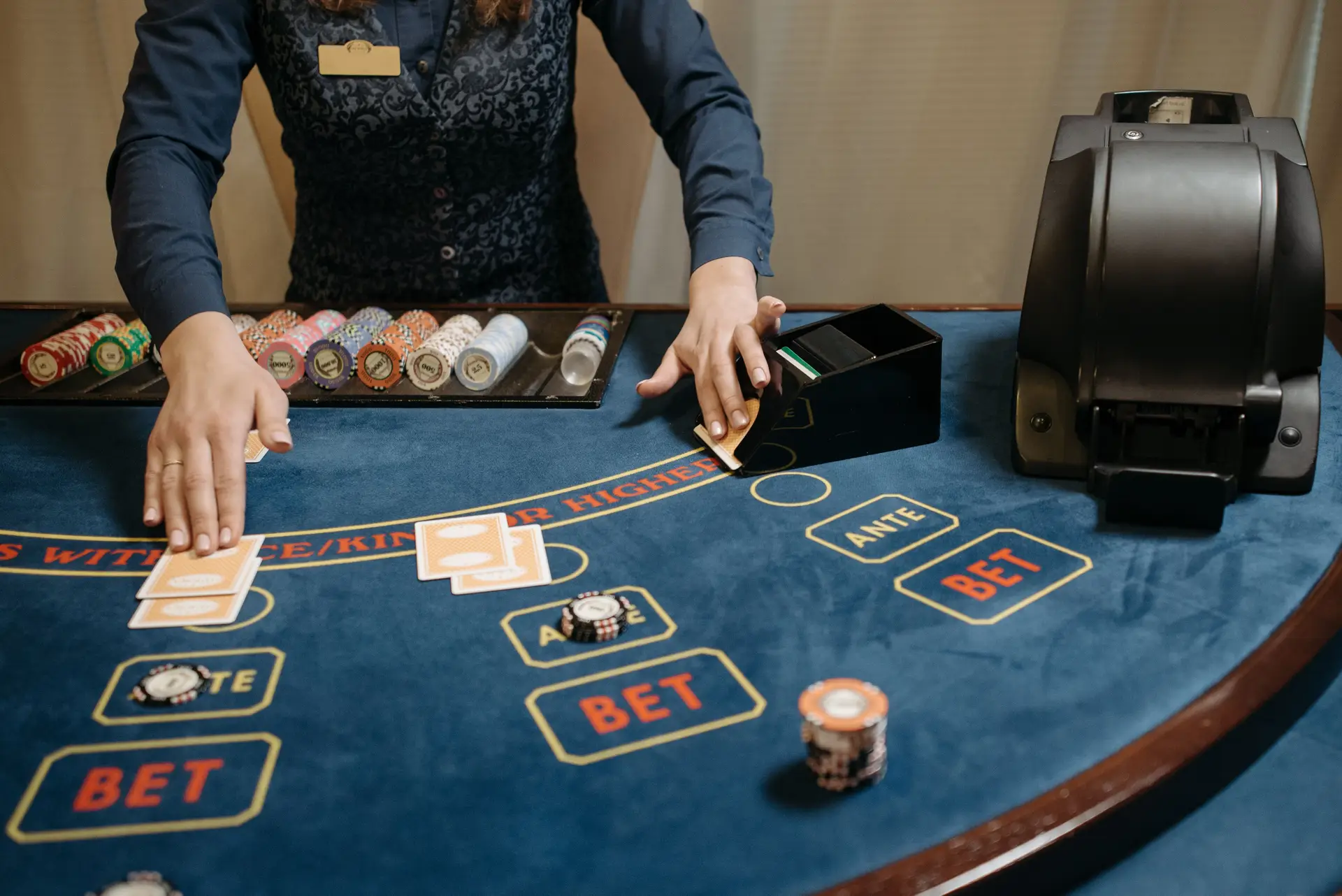 Blackjack table
