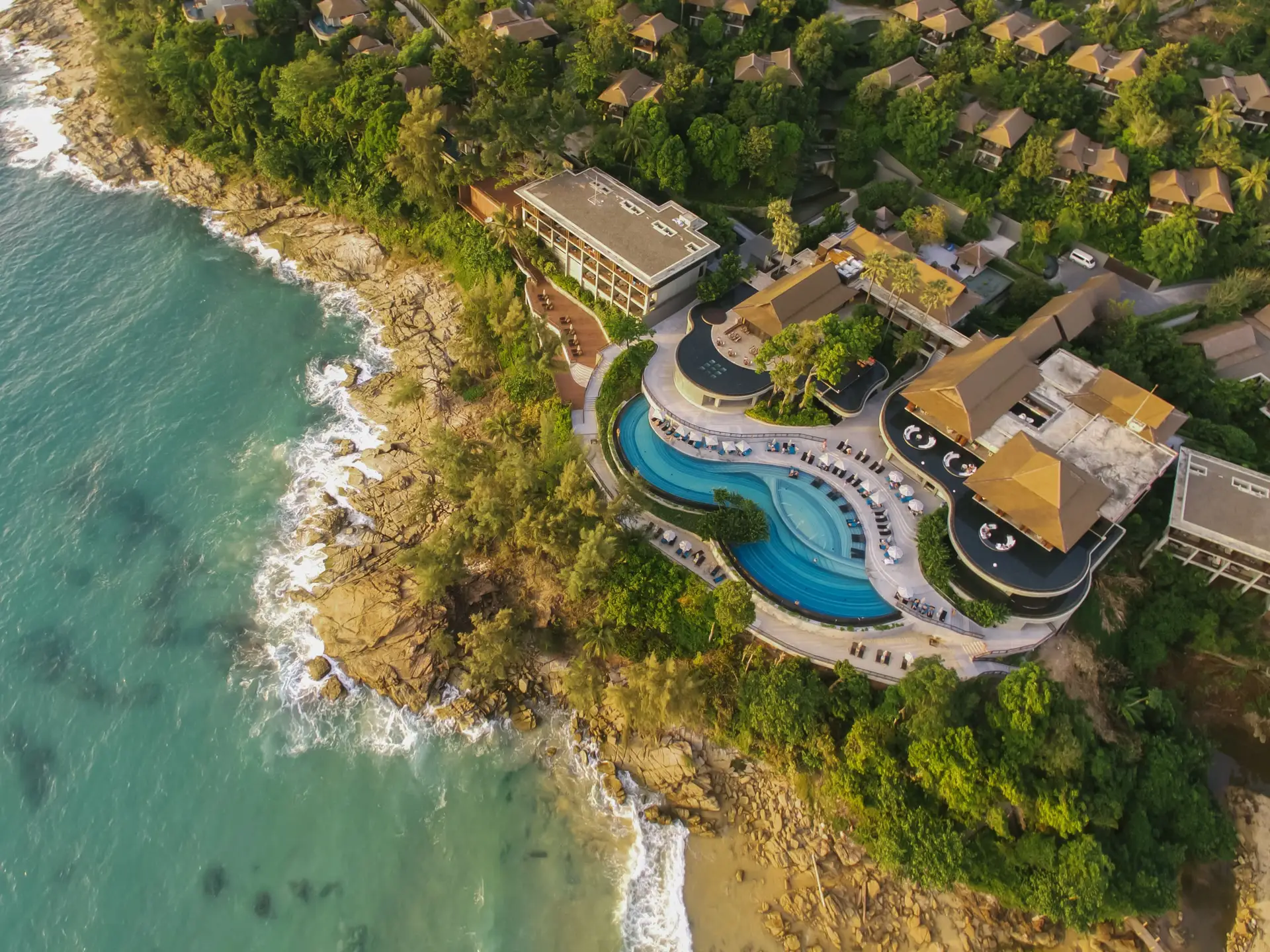 Resort Infinity Pool Aerial